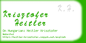 krisztofer heitler business card